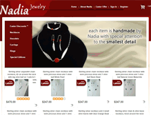 Tablet Screenshot of nadiajewelry.com